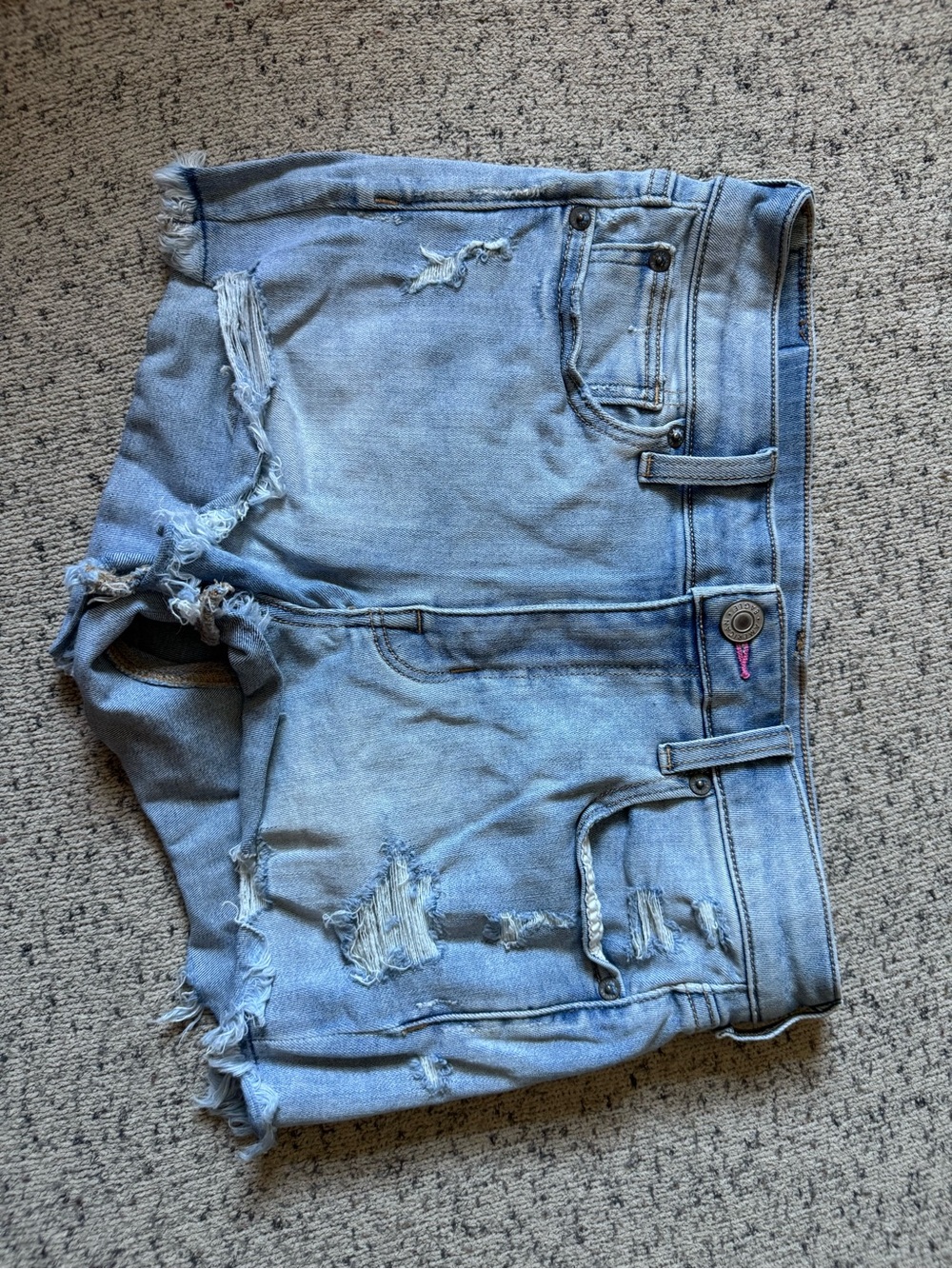 American Eagle Outfitters Light Blue Denim Pride Shorts